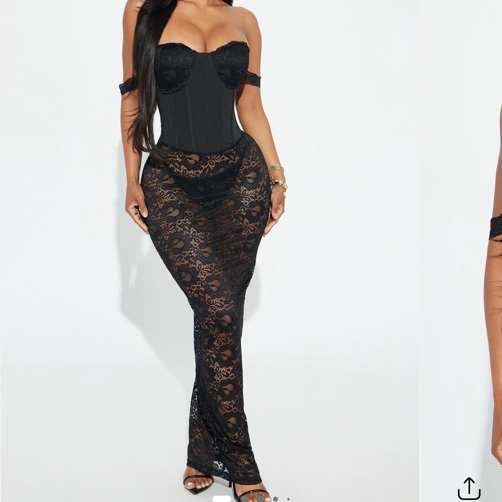 Fashion Nova Black Lace Dress